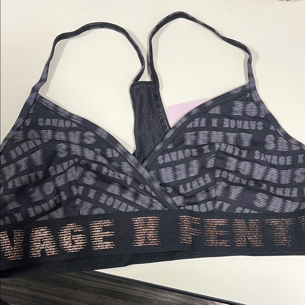 Savage X Fenty Black Plunge Bra